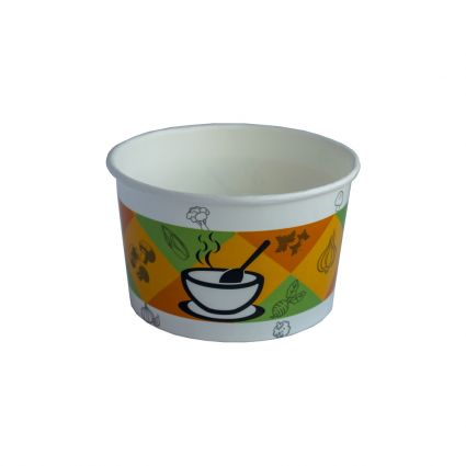 Контейнер суповой бумажный 470 мл (50шт/уп) - 1
