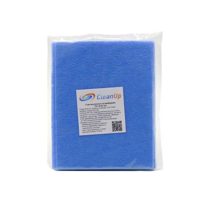 Салфетки вискозные CleanUp 38х30 голубые 5 шт - 1