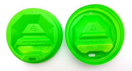 Крышка пластиковая U д/бум. стакана 89 (50 шт) зелёная