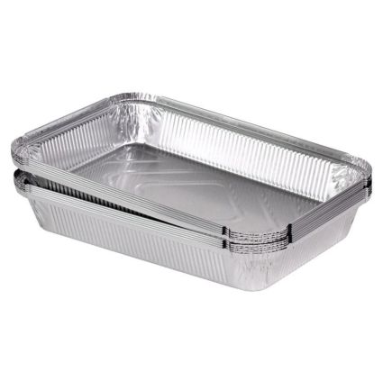 Контейнер из пищевой алюминиевой фольги 100 шт - 1