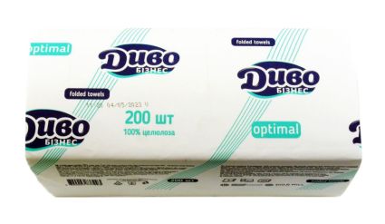 Полотенца бумажные SoffiPRO Optimal Диво V-сложение 2 слоя белые 200 штук - 2