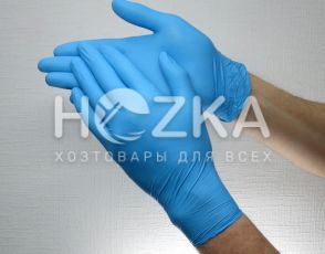 Перчатки нитриловые синие XL 100 шт