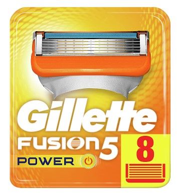 GILLETTE сменные кассеты FUSION POWER 8шт - 1