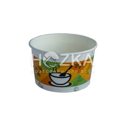 Контейнер суповой бумажный 470 мл (50шт/уп) - 1