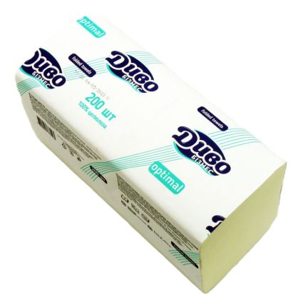 Полотенца бумажные SoffiPRO Optimal Диво V-сложение 2 слоя белые 200 штук - 1