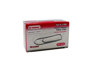 Скрепка металлическая 33 мм круглая  Axent