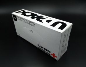 Рукавички поліетиленові у картонній упаковці UdPack