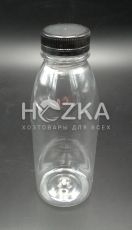 Бутылка 0,5 л прозрачная + крышка 38 мм