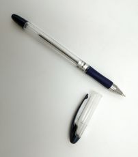 Ручка масляная синяя 1мм Buromax