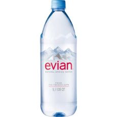 Evian мінеральна вода 1,0 л ПЕТ