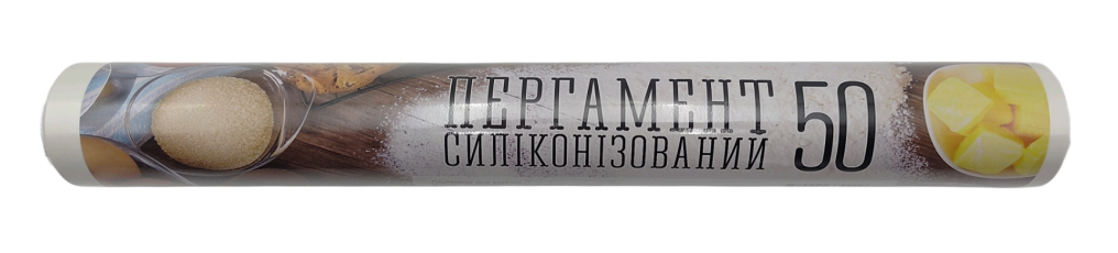 Бумага пергаментная белая 40 м х 38 см в рулоне силиконизированная