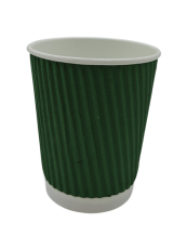Стакан гофрований 250 мл 25 шт зелений (кр. 13341,16044-3,13345)