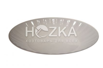 Тарелка стеклоподобная 20,5 см белая 10 шт - 1