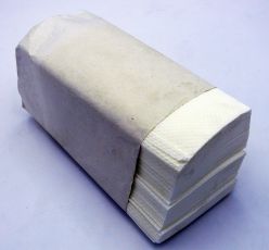 Полотенца бумажные белые 2-слойные V-слож 210*190мм 150 шт/пач