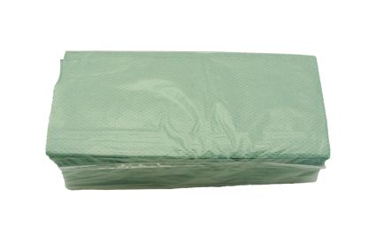 Салфетка-вкладыш V-сложение зелёная макулатурная - 5