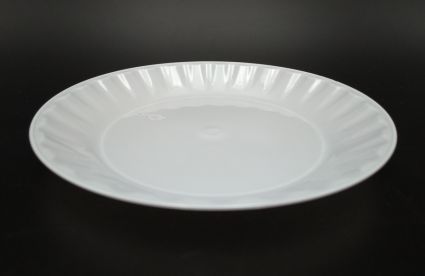 Тарелка 165 мм десертная 10 шт. стеклоподобная белая - 1