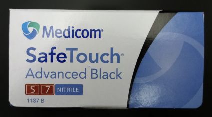 Перчатки нитриловые Safe Touch чёрные S 5.0 г 100 шт - 5